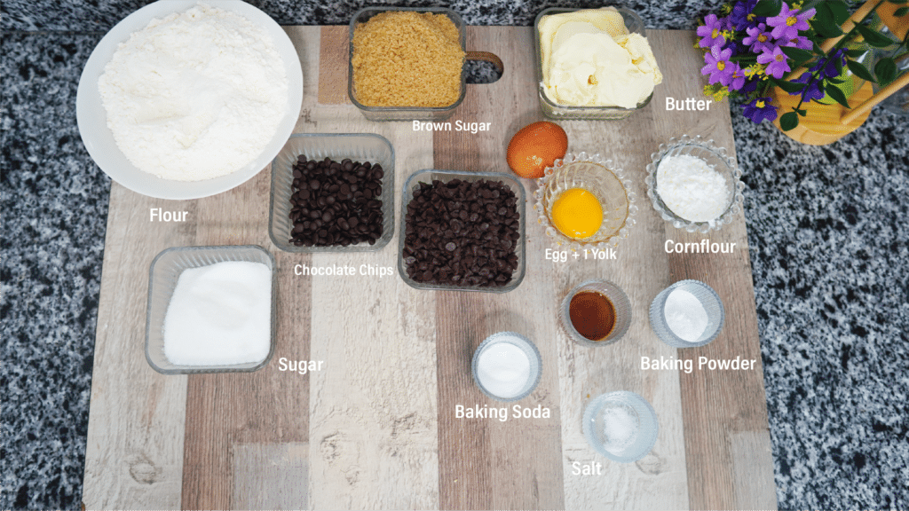 ingredients cookies recipe 