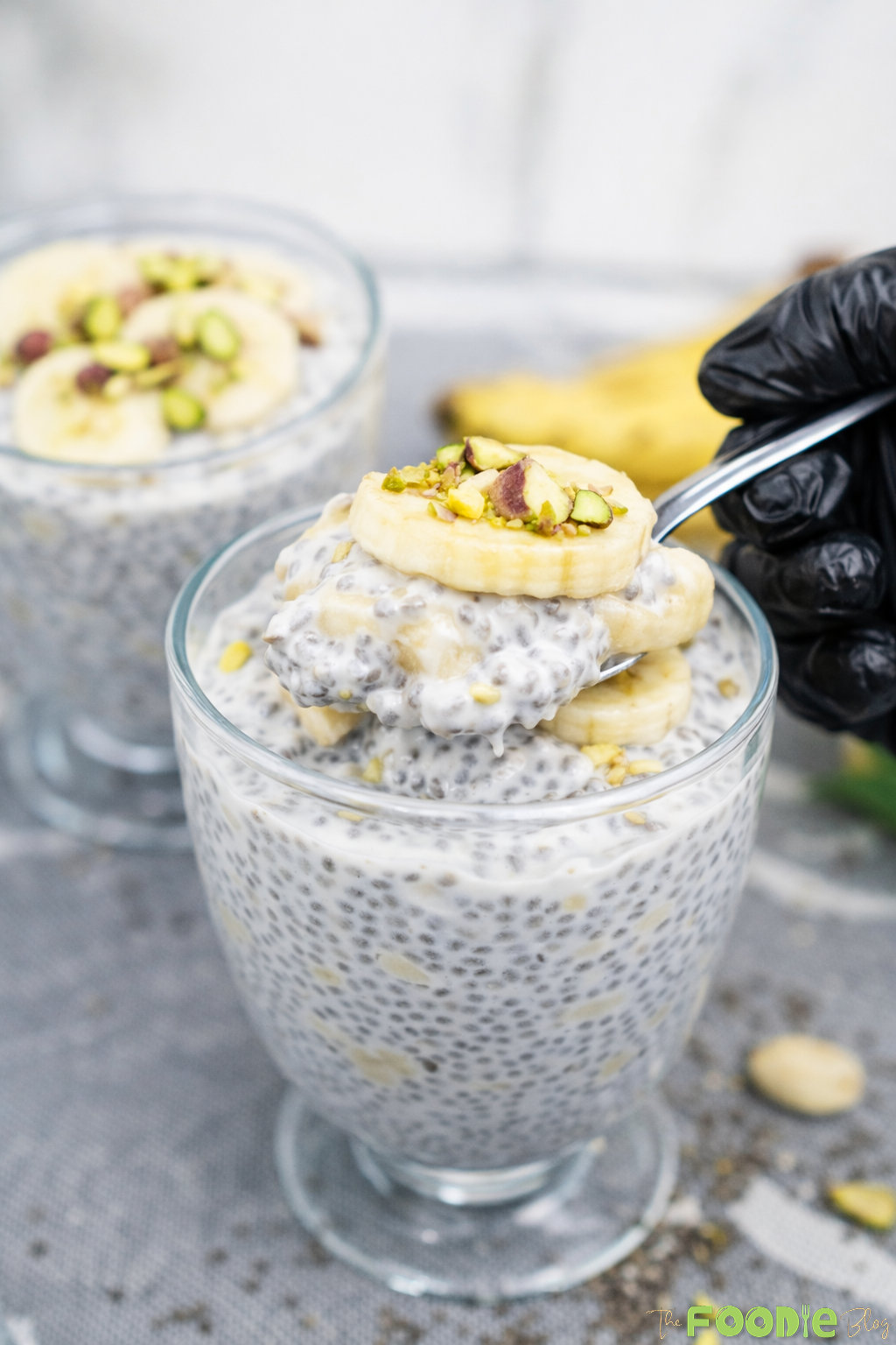Banana Chia Seed Pudding Texture