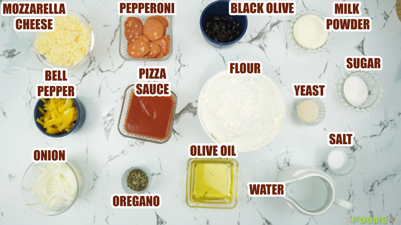 Mini Ingredients Mini Pepperoni Pizza Recipe β Easy Party Snack| The Foodie Blog