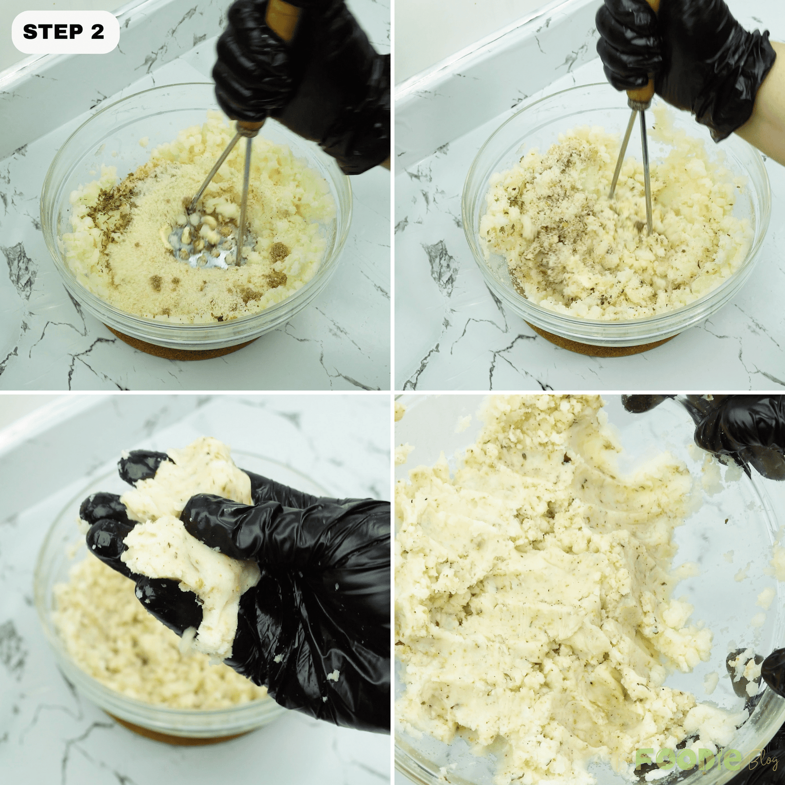 Step 2: Season and mix