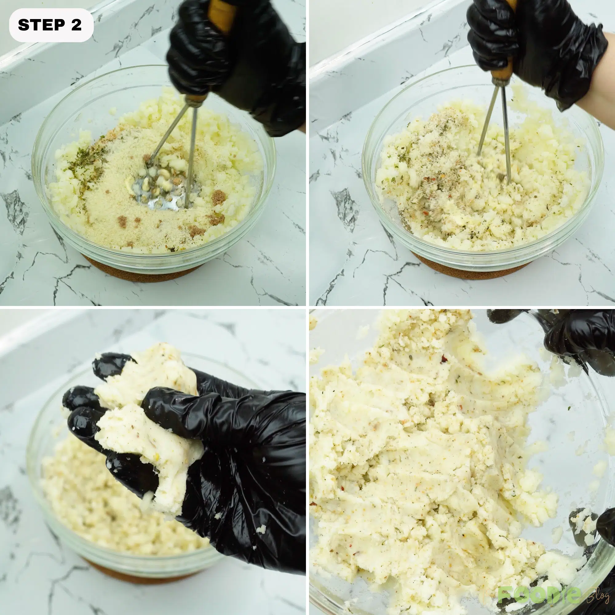 Step 2: Season and mix
