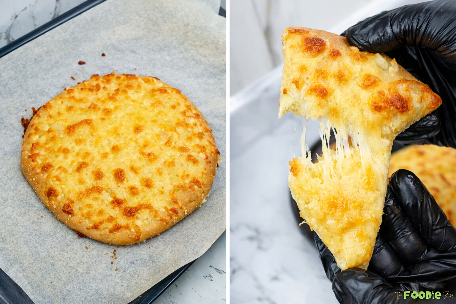 The best garlic cheese bread baked until golden and bubbly with parmesan and mozzarella