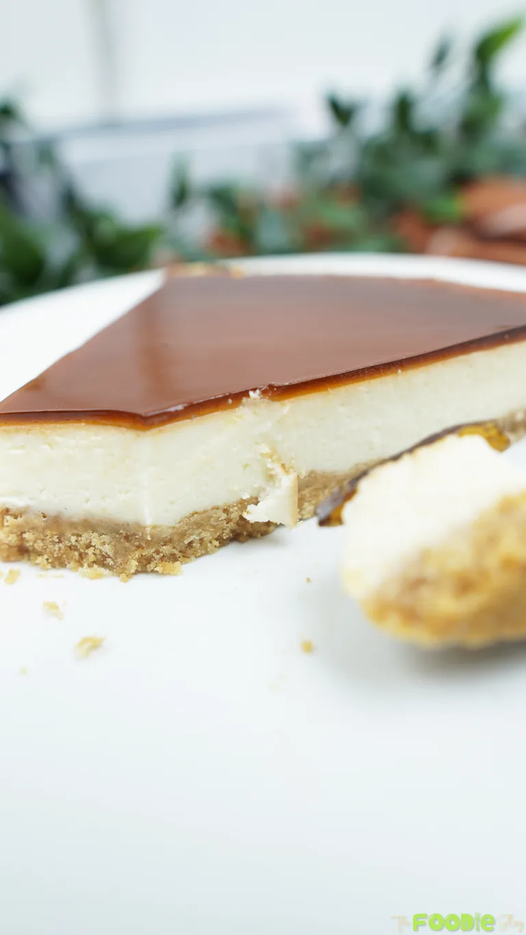 Yogurt Cheesecake Recipe with Coffee-Caramel Topping