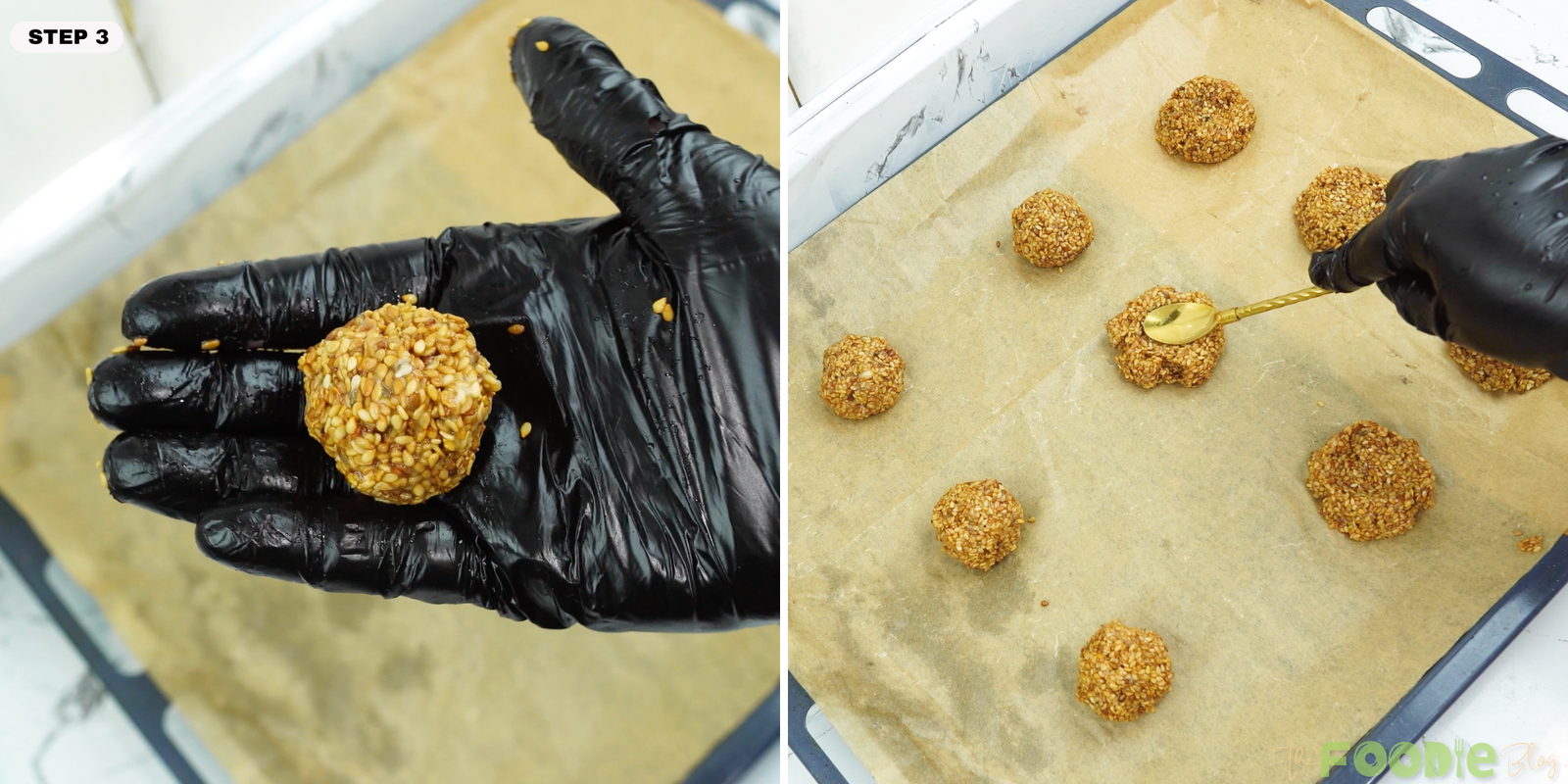 Shape and Flatten the Cookies