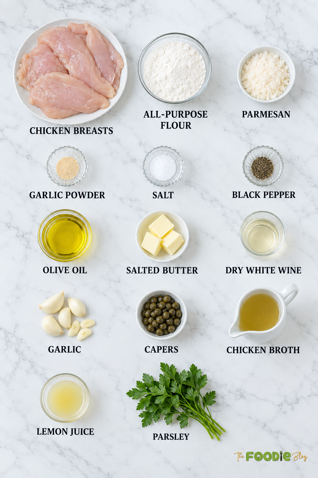 Tartar sauce ingredients including mayonnaise, onion, dill pickles, and pickle juice